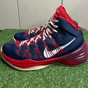 Size 8.5M- Nike Hyperdunk 2014 USA Olympics Nike ID custom 1/1 basketball shoes